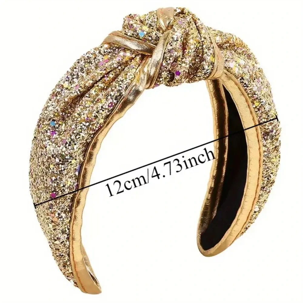 Pink Sparkle Knot Headband